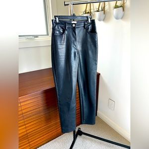 Aritzia Wilfred dress leather pants